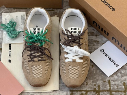 New Balance x Miu Miu 530 SL Light Brown (Сетка)