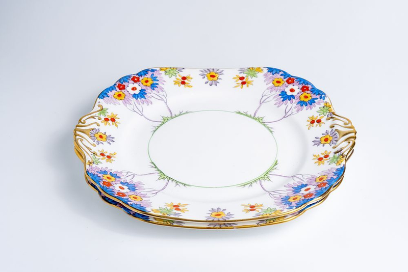 Два блюда из сервиза Woodland в стиле ар-деко