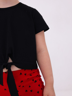 Блузка для девочки, модель №1, рост 116 см, черная