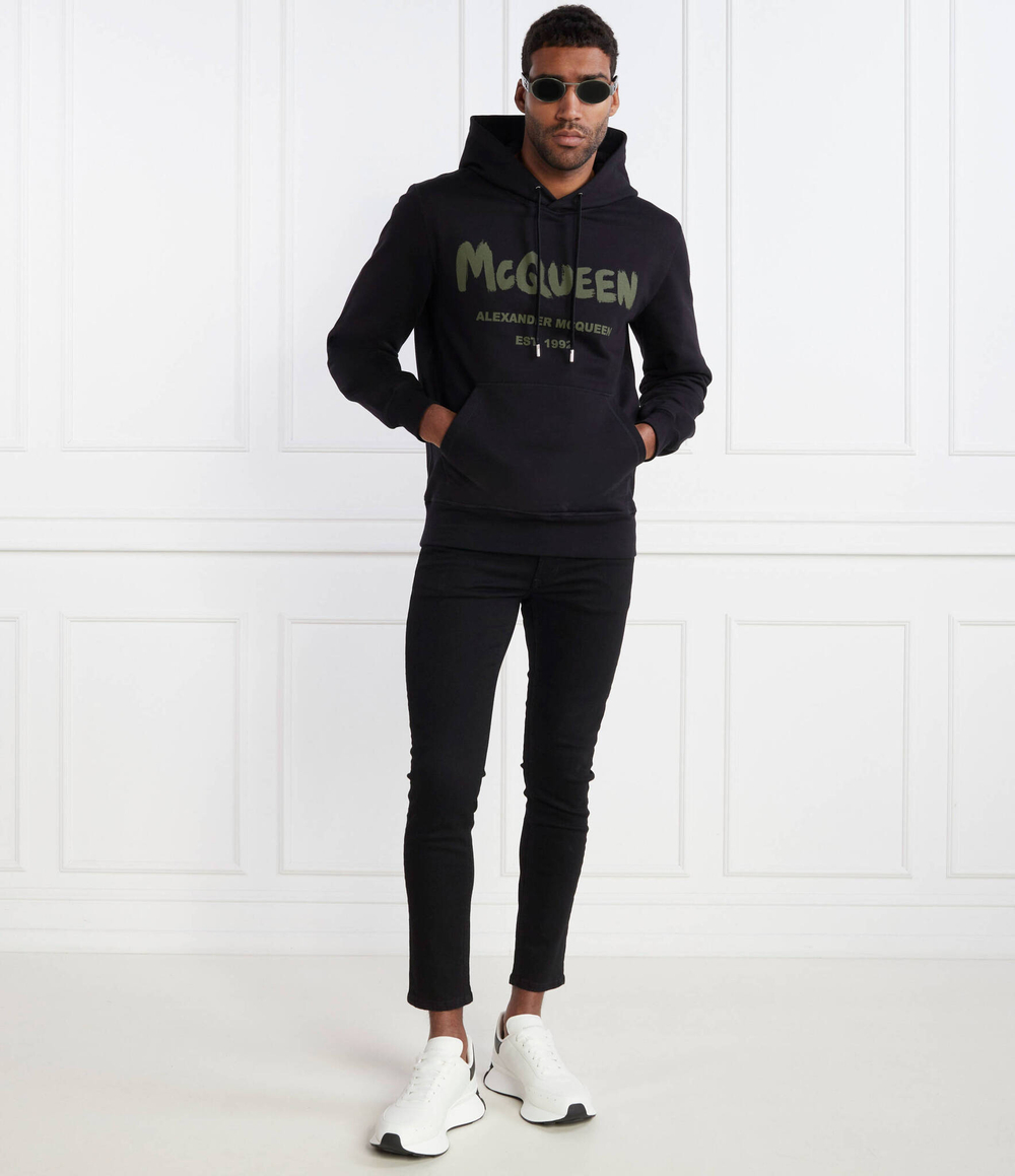 Худи Alexander McQueen - черный(688715 QTAAB)
