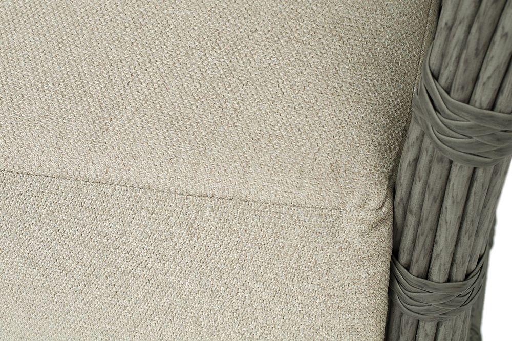 "Валенсия" диван из искусственного ротанга трехместный, цвет серый