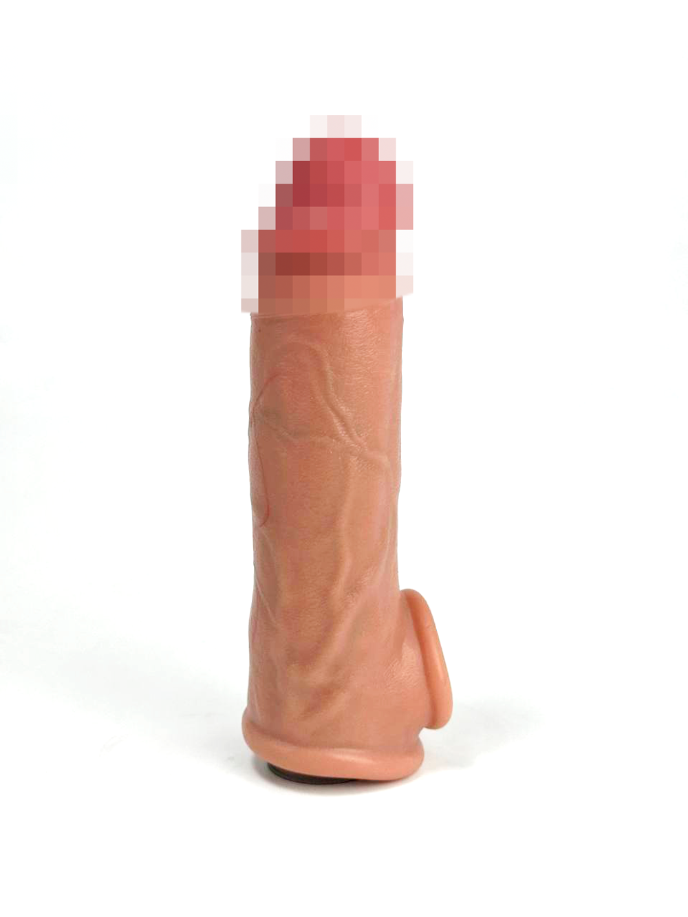 Насадка для увеличения члена в форме фаллоимитатора Sleeve №1 SGAN 3.5X14, телесный (2.8 внутренний диаметр)