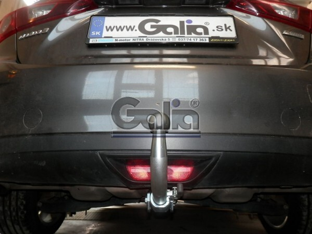 Фаркоп оцинкованный Galia M135A для Mazda 3 седан 2013-(паспорт и сертификат в комплекте)(без электрики)