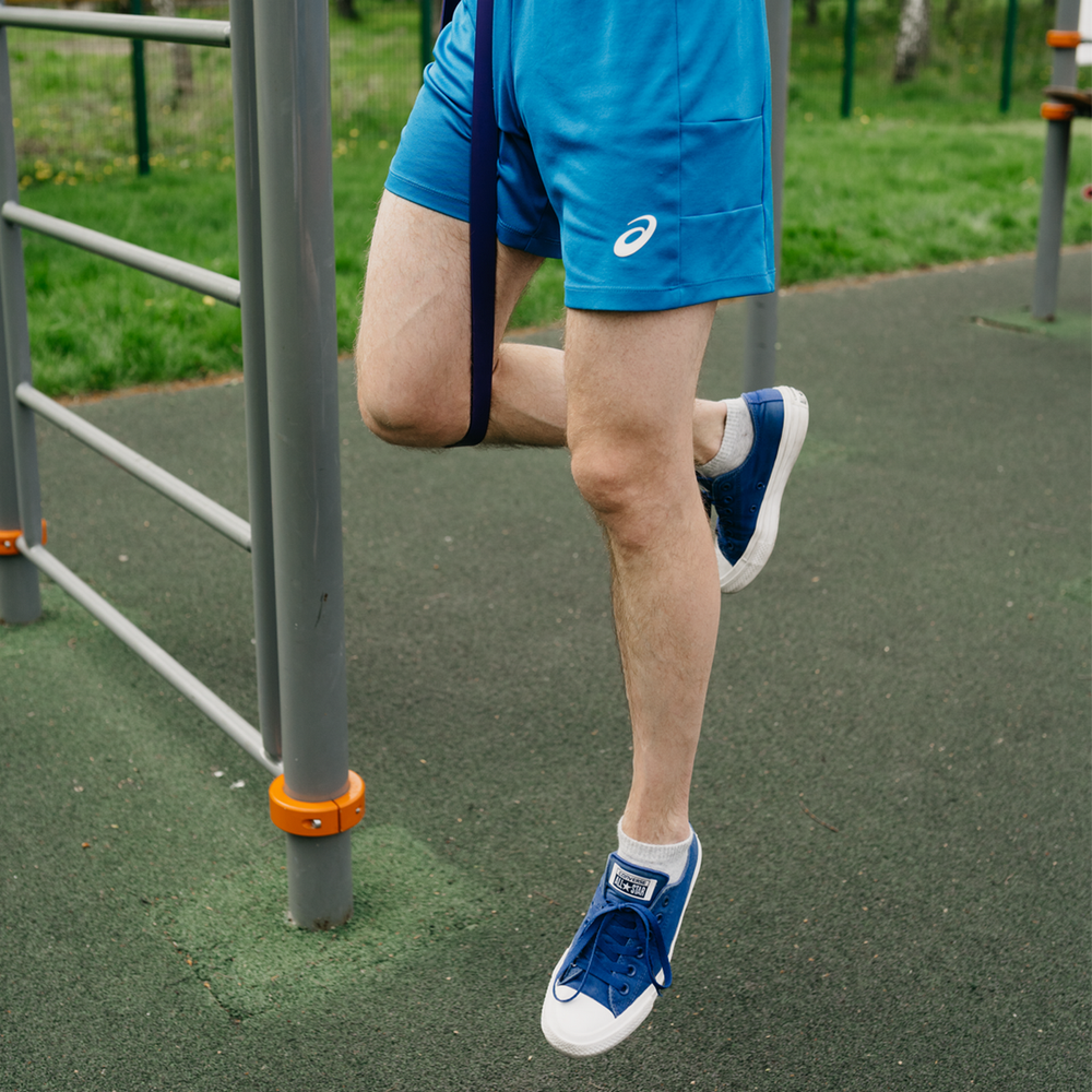 ITEX SPORT резинка для подтягивания на турнике, эспандер ленточный фиолетовый (сопротивление 20-40 кг), оптом