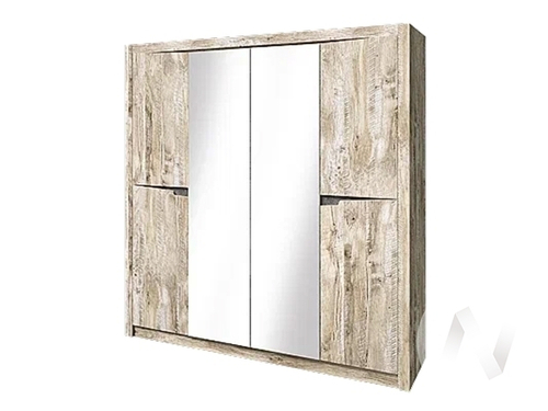 Шкаф 4-х Cпальня Ривьера (дуб юкон/дуб юкон; бетон темный)