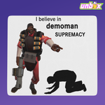 Коврик для мыши I believe in Demoman supremacy Подрывник Team Fortress