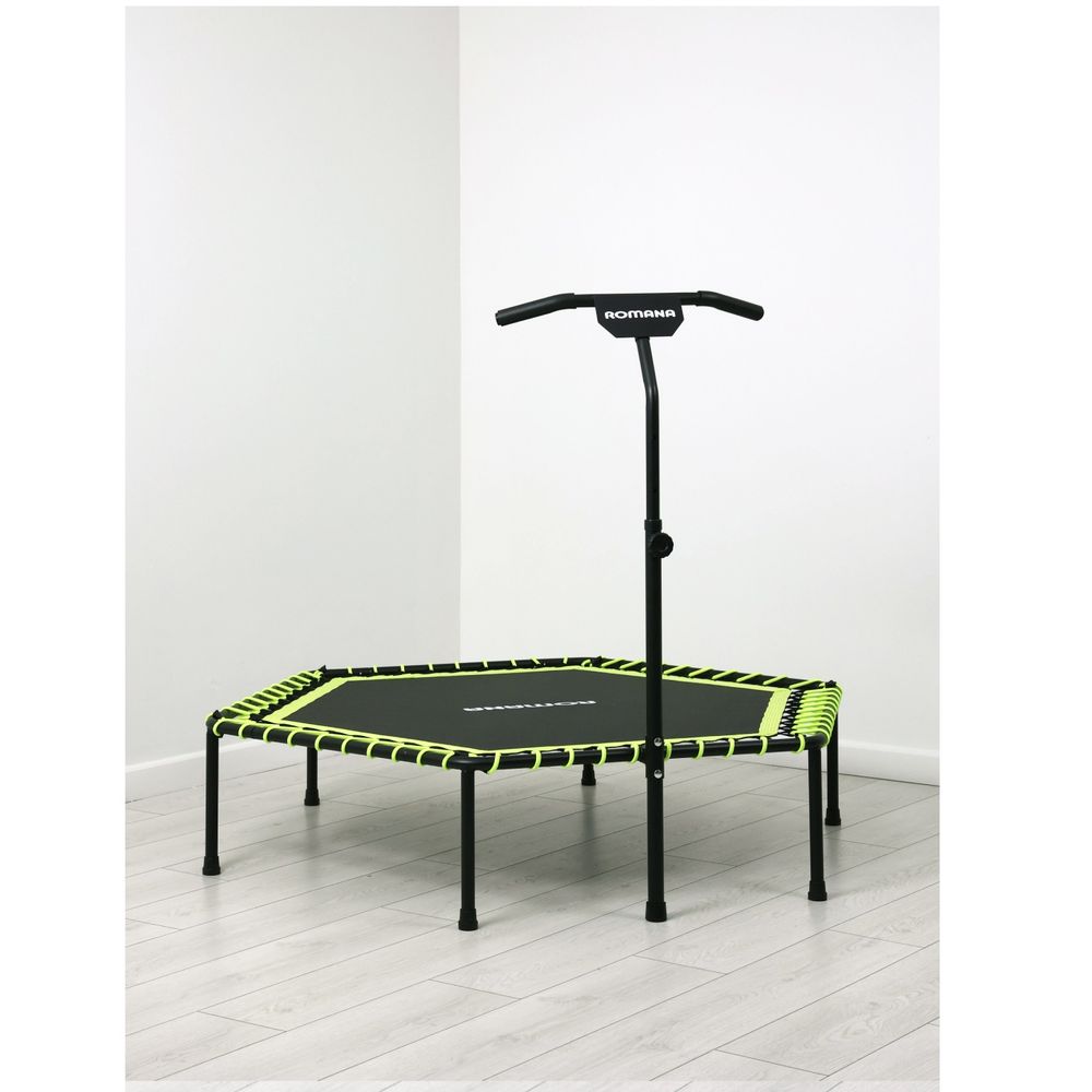 Батут для фитнеса с ручкой, без счетчика Romana 12.11.00 (зеленый)