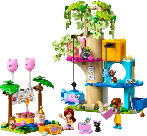 Конструктор LEGO Friends 42666 Вечеринка по случаю дня рождения кошки и домик на дереве