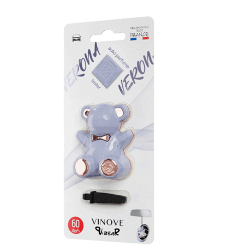 Ароматизатор для автомобиля VINOVE ViBEAR/ серо-голубой / RVERONA / Верона