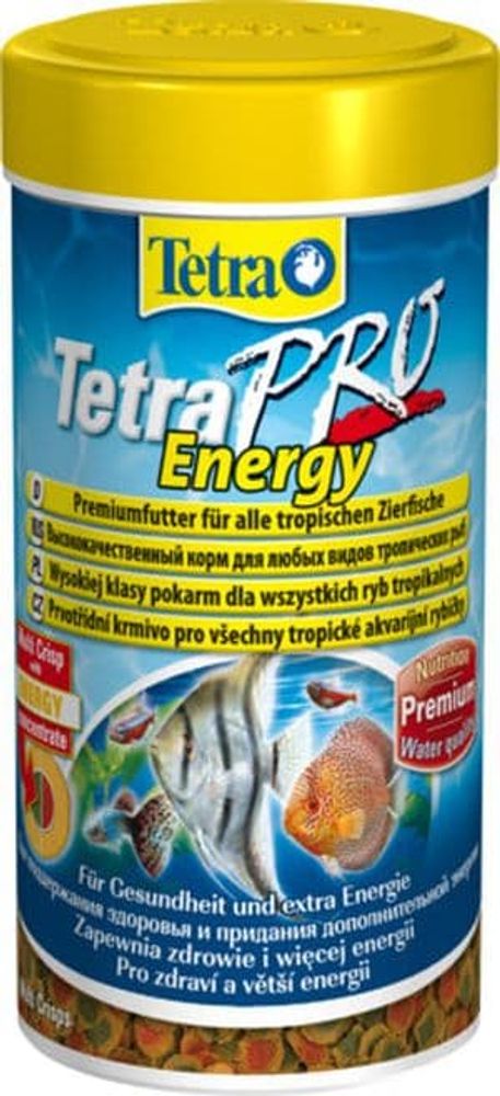 TetraPro Energy Crisps корм-чипсы для всех видов рыб для доп.энергии 250 мл