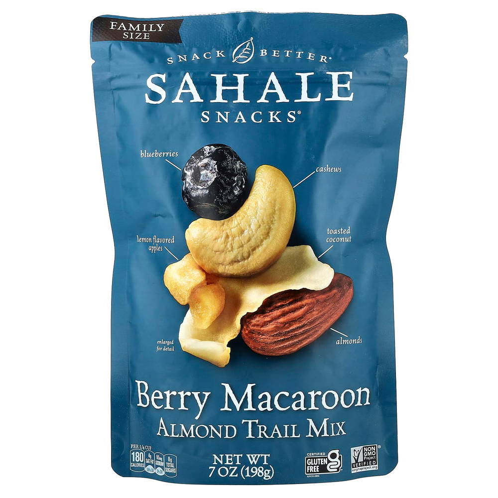 Sahale Snacks, смесь миндаля, орехов и сухофруктов, ягодный макарун, 198 г (7 унций)