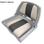 Сиденье с виниловыми подушками, серое
