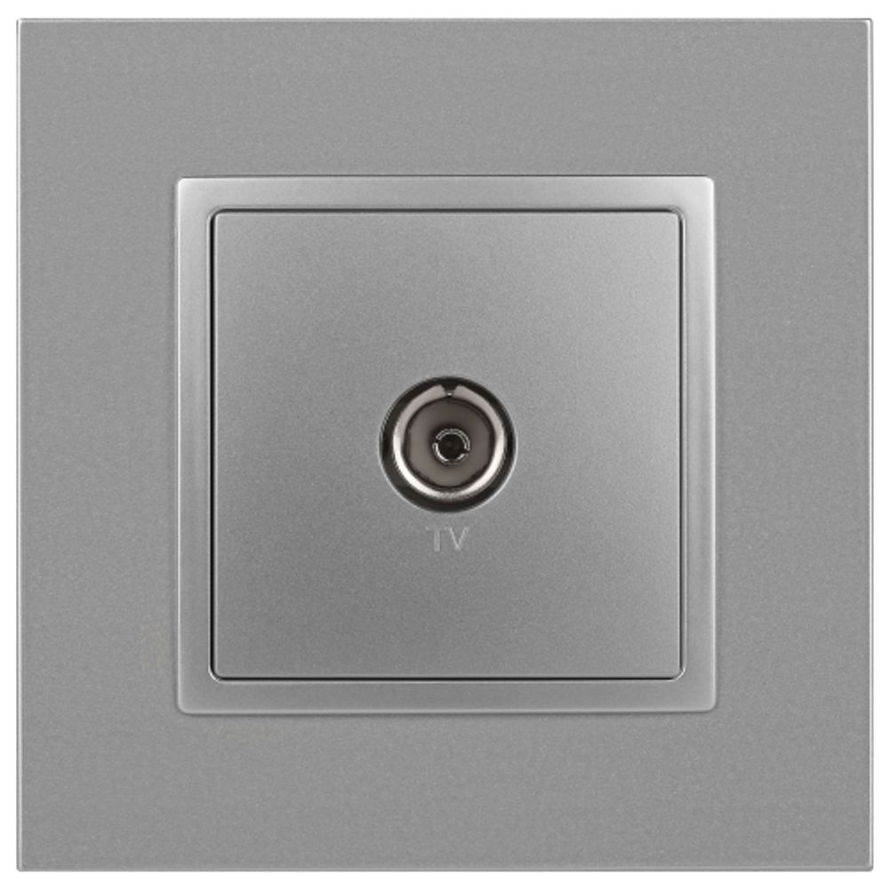 Розетка ЭРА Elegance 14-3101-03 TV одиночная IP20 алюминий | Эра Elegance