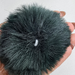 Помпон из искусственного меха "Малахит" d=7 см