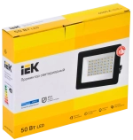 Прожектор СДО 06-50 светодиодный черный IP65 6500 K IEK  LPDO601-50-65-K02