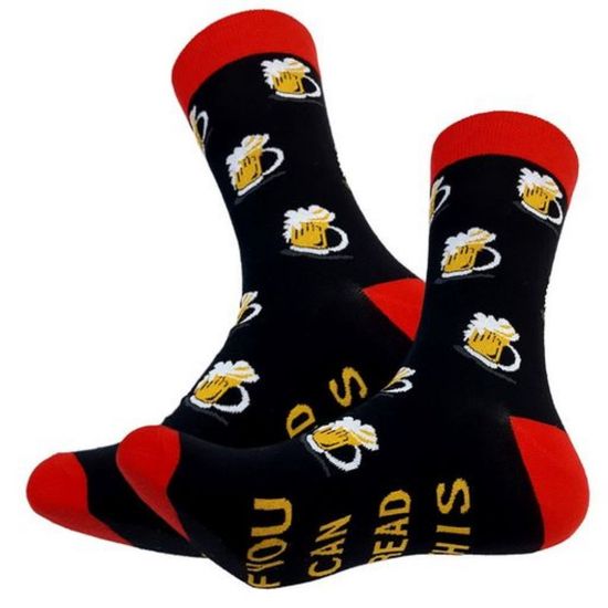 Носки "Фестиваль пива", р-р 38-44 (черный красный)