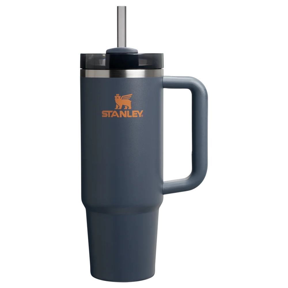 Термокружка Stanley Quencher H2.0 с трубочкой 0,887L тёмно-серая