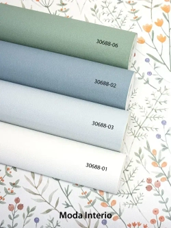 Обои винил на флизелине, веточки на белом, прованс, метровые, для спальни, Palantine (Moda interio)