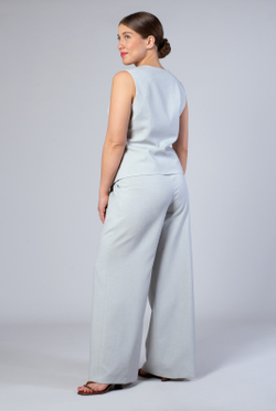 Жилет женский 4050АП, серый лен #38СЛ064050АП