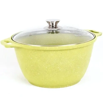 Кастрюля 4л «Trendy style» (lime) со стеклянной крышкой к41tsl