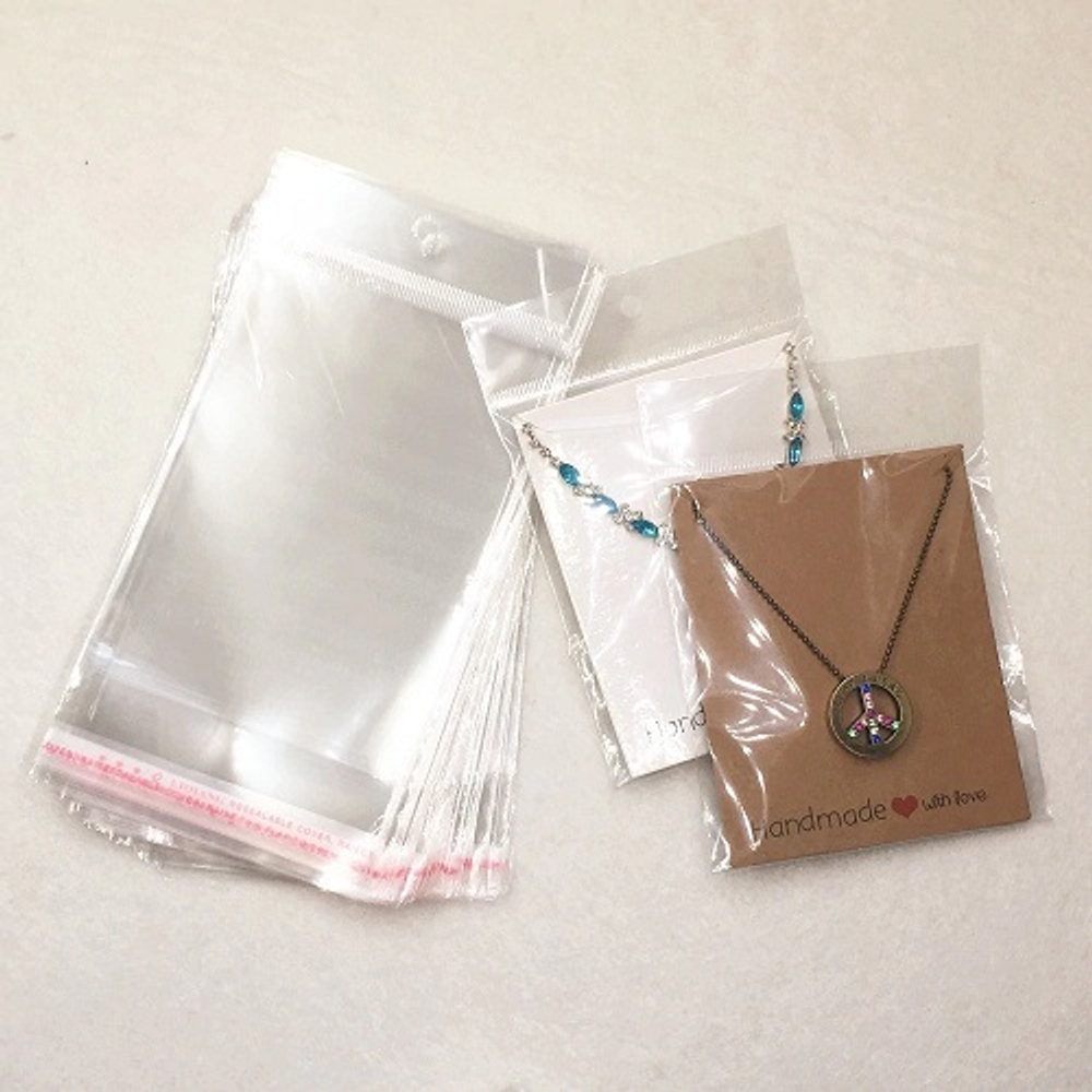 Пакеты БОПП с клеевым клапаном 9х20+3см 25мкм (100/1000шт)