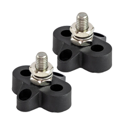 Клемма-штифт одинарная, M8, черная/черная