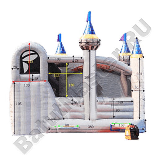 Коммерческий надувной батут "Змей Горыныч младший"