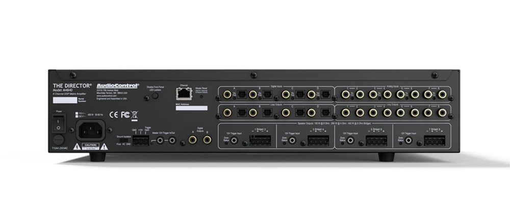 AudioControl The Director Model M4840 — 8-канальный цифровой матричный усилитель с DSP