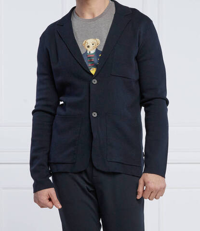 кардиган novaro BOSS BLACK - темно-синий(50457702)