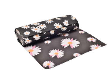 Футляр OPTICMASTER SG-27-41 PVC ромашки на чёрном, (с салфеткой)