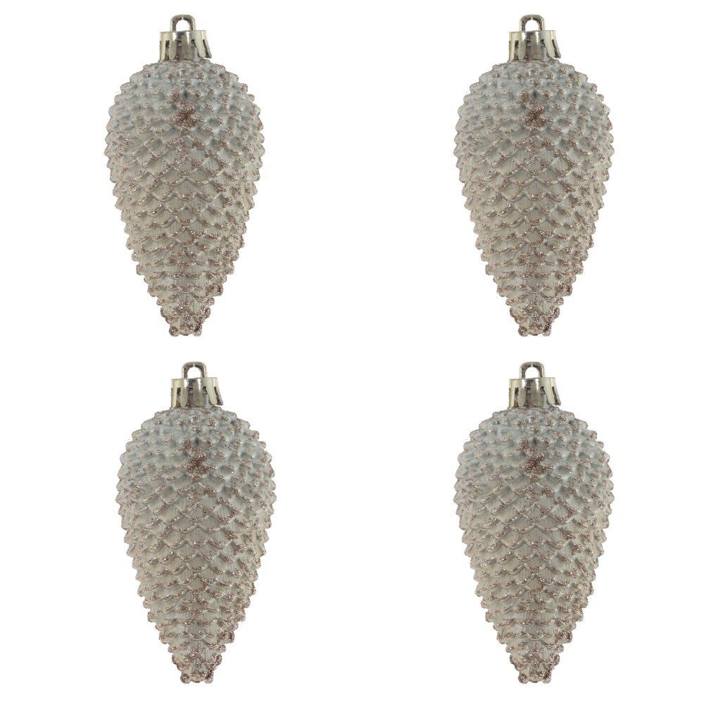 GAEM Набор из 4шт Украшение новогоднее "Шишка", L17 W8,5 H5 см