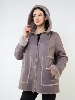 Дубленка натуральная зимняя с капюшоном