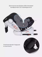 Автокресло Rant Drive Active Line 0/1/2/3 (0-36кг) Black/Черный isofix