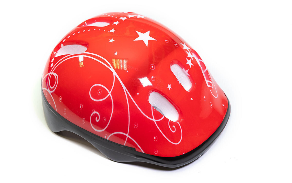 Шлем вело TRIX детский кросс-кантри 6 отверстий S 52-54см Out Mold красный