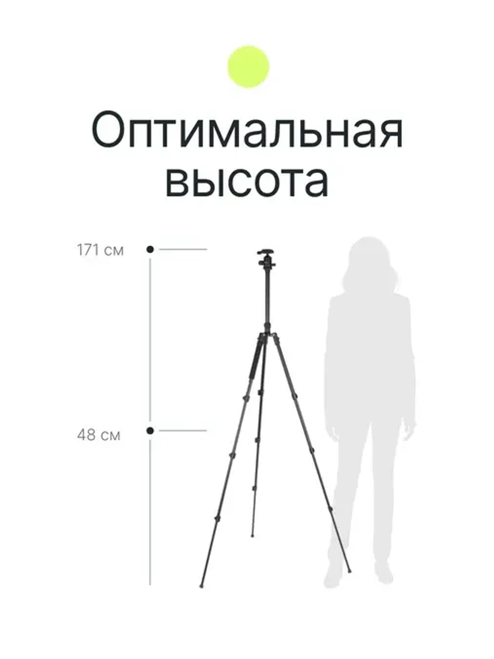 Штатив-монопод Raylab Pro 65 алюминиевый сплав (с головой)