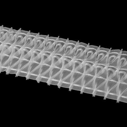 Шторная лента Oz-Is арт. 2898 М, коэф сборки 1:3,0, цвет прозрачный (ширина 100 mm)