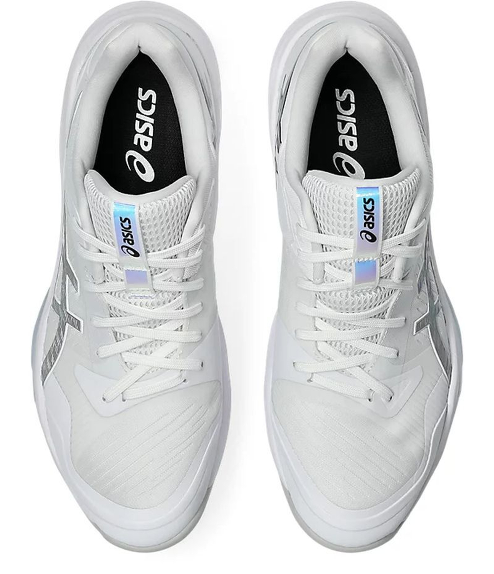 Женские кроссовки для бадминтона/сквоша Asics Sky Elite FF 3 - white/pure silver