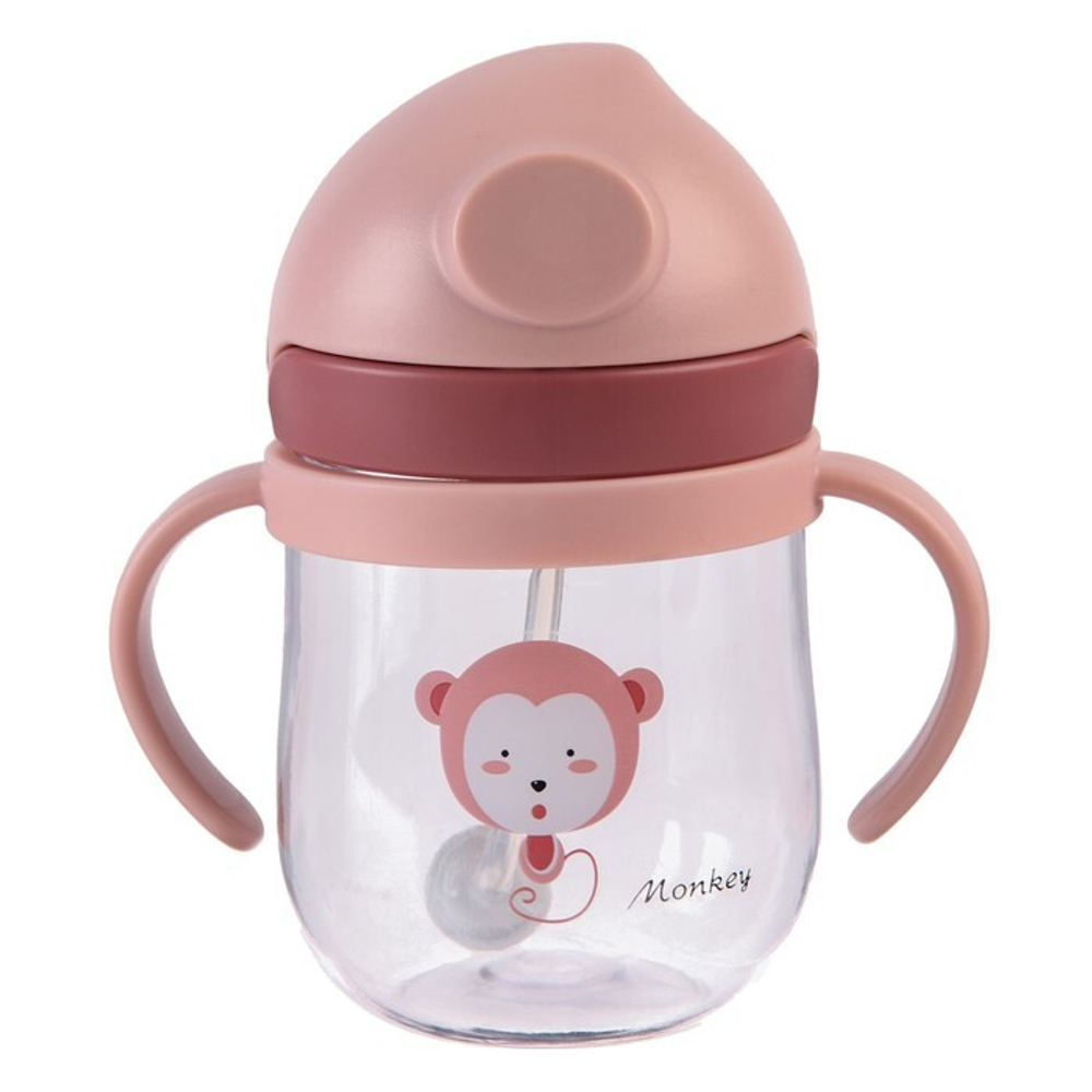 9037730 Поильник с силиконовой трубочкой, 250 мл., цвет МИКС