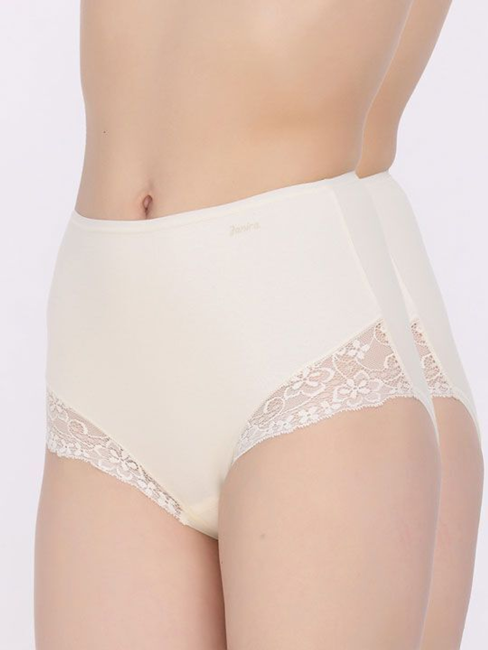 Набор из 2 высоких трусиков-слип Esencial (Размер: XL) (Цвет: телесный)