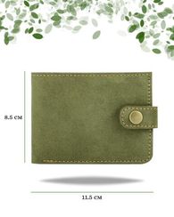 Портмоне классическое зеленый нубук 05058