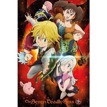 Постер MX00008 SEVEN DEADLY SINS Key Art 1