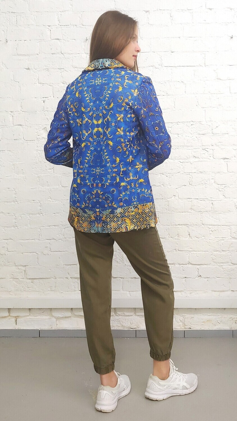 Трикотажный жакет, по мотивам индийского ковра