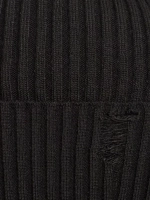 Шапка бини рваная осенняя и снуд