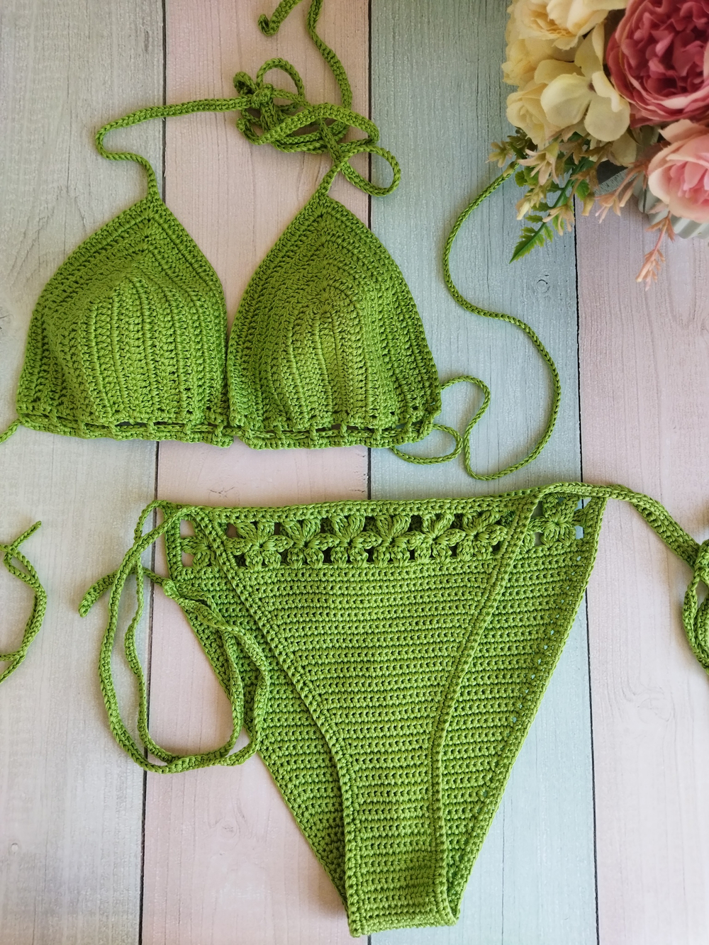 Купальник вязаный