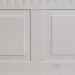 Кровать 160х200, Боцен, двуспальная, из натурального дерева, массив сосны, белый, Dipriz