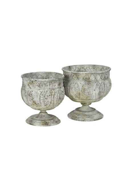 Набор из 2-х кашпо "Брокант" чаши D22,5xH24,5 см / D27xH26 см