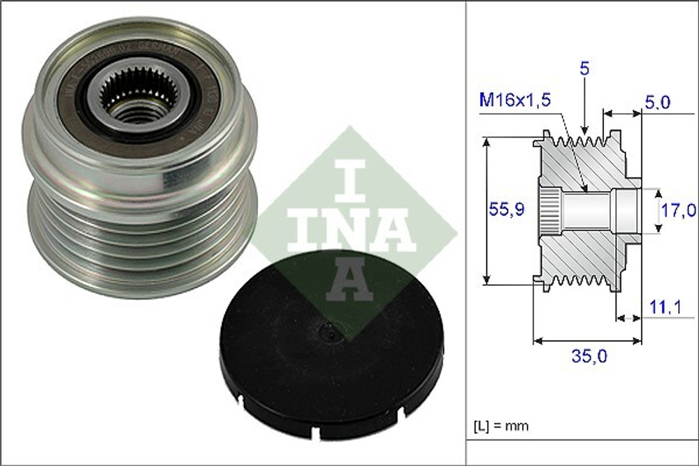 INA - 535000510-INA - Alternator Freewheel Clutch