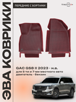 Передние автомобильные коврики ЭВА с бортами для GAC GS8 II (23-н.в.)