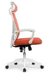 Кресло Oliver RCH W-203AC Белый пластик/Оранжевый