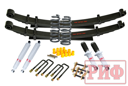 Лифт-комплект газовый Mitsubishi L200 2015+, Fiat Fullback 2016+ жесткий лифт 40 мм РИФ